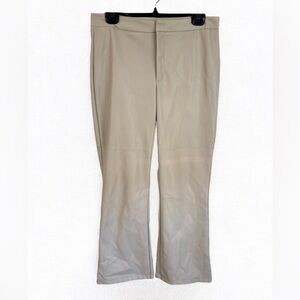 Faux Leather Crop Semi Flare Pants Joe Fresh Size 10